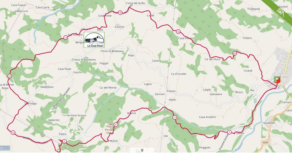 Agriturismo Le Due Noci San Giorgio di Bobbiano Travo Piacenza